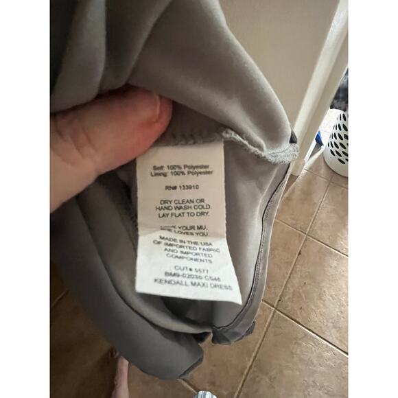 Show Me Your Mumu Women's S Kendall Maxi Dress Charcoal Gray Formal - Picture 13 of 13